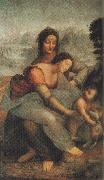 LEONARDO da Vinci Our Lady and St Anne oil painting on canvas